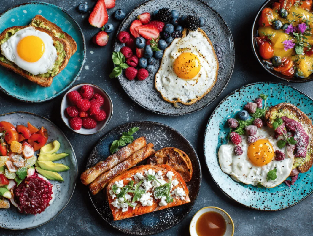 Nutritious breakfast ideas - 10 quick and healthy morning meal options displayed