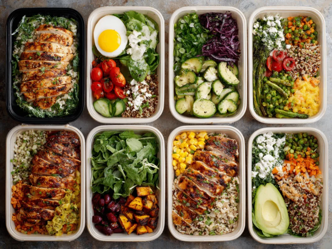 Quick healthy lunches - 8 nutritious options for busy weekdays displayed