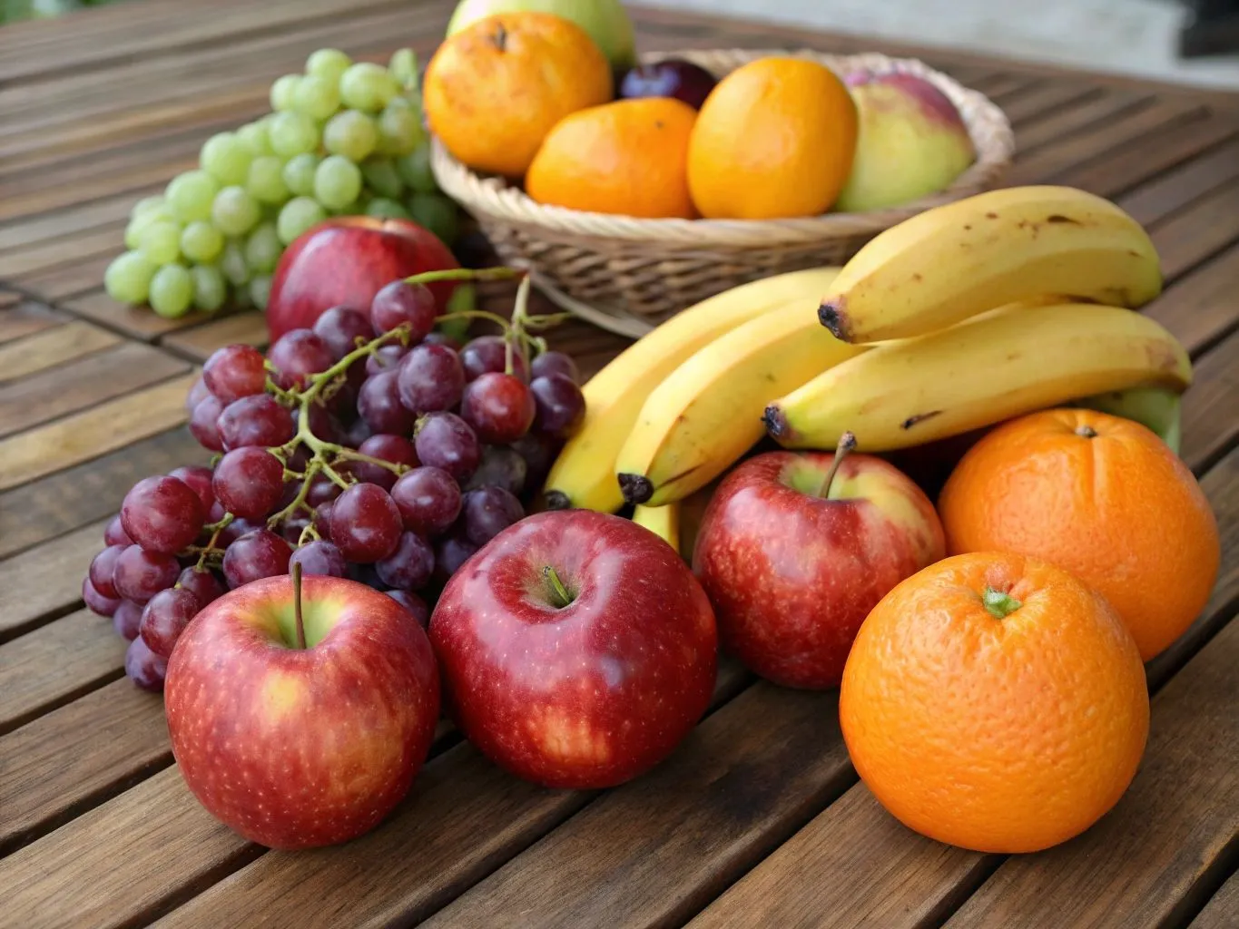 10 fruits that are healthy for the body 1 A vibrant assortment of fresh fruits, including berries, citrus, and tropical varieties, rich in nutrients.