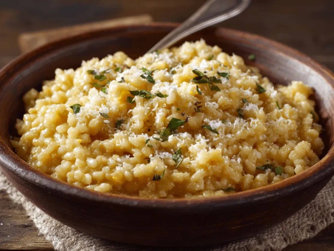 Pastina recipe - creamy Italian comfort food in rustic bowl