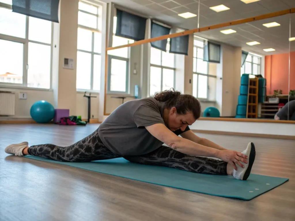 The Importance of Flexibility for a Healthy Body 2024 2 A person performing a deep stretch or yoga pose, improving flexibility and mobility.