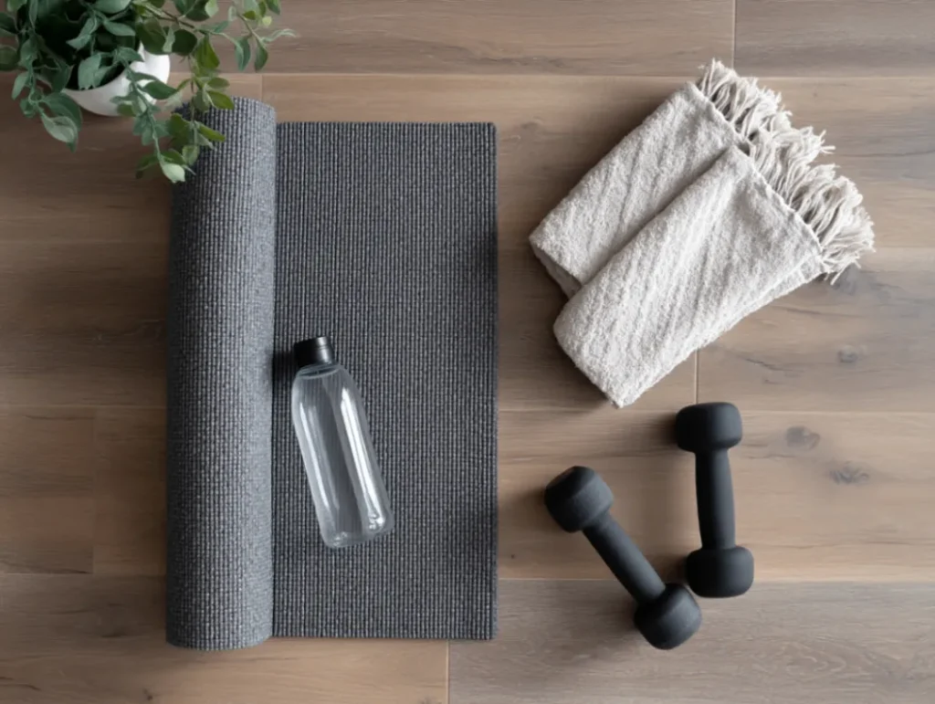 7-Day Workout Plan for Your Healthy Body Challenge 1 Healthy body challenge workout essentials - minimal home gym setup