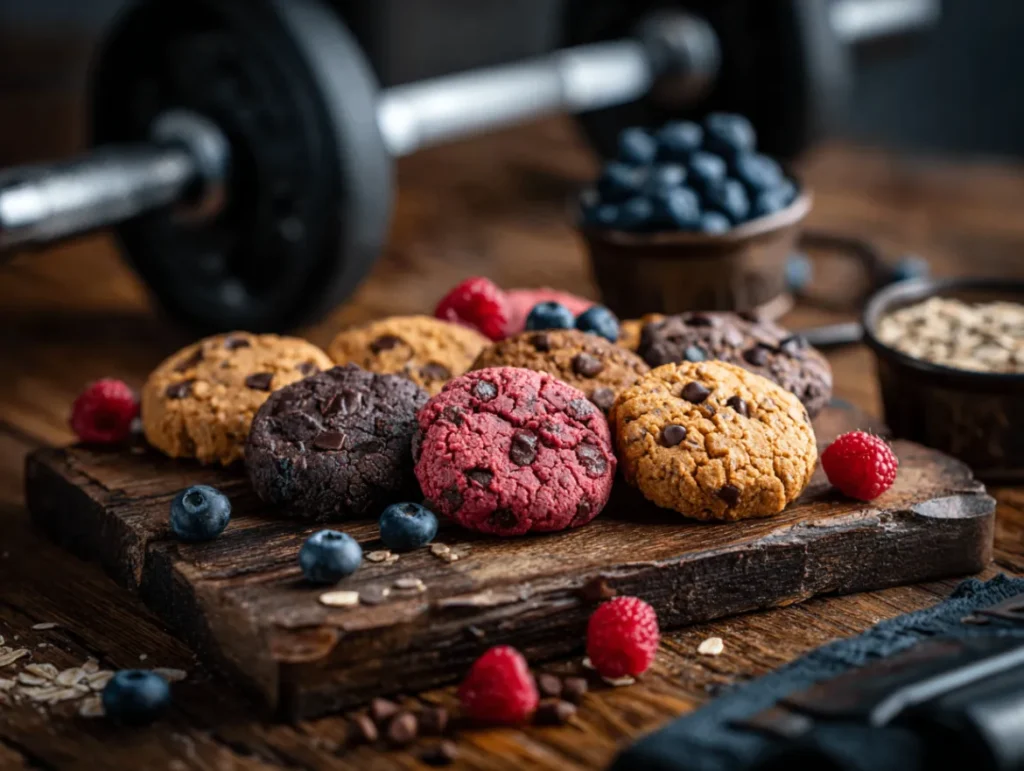 Finished protein cookie recipe served and ready to enjoy