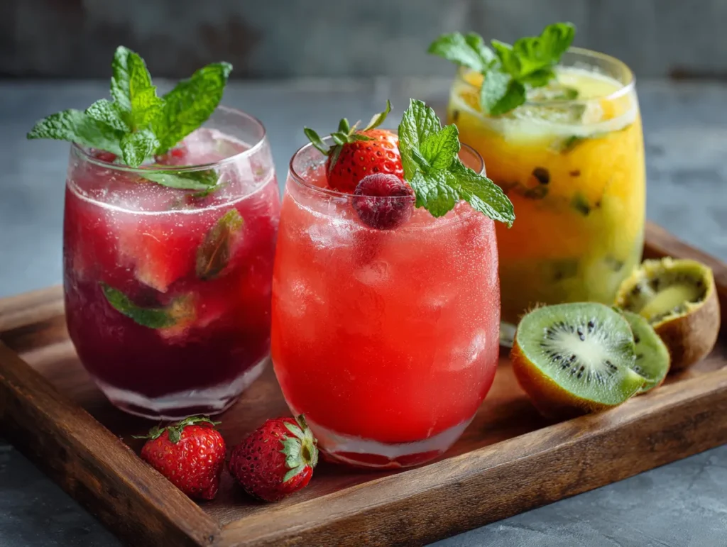 Best Summer Juice: 4 Amazing Flavors to Try 3 Finished summer juice served in glasses ready to enjoy