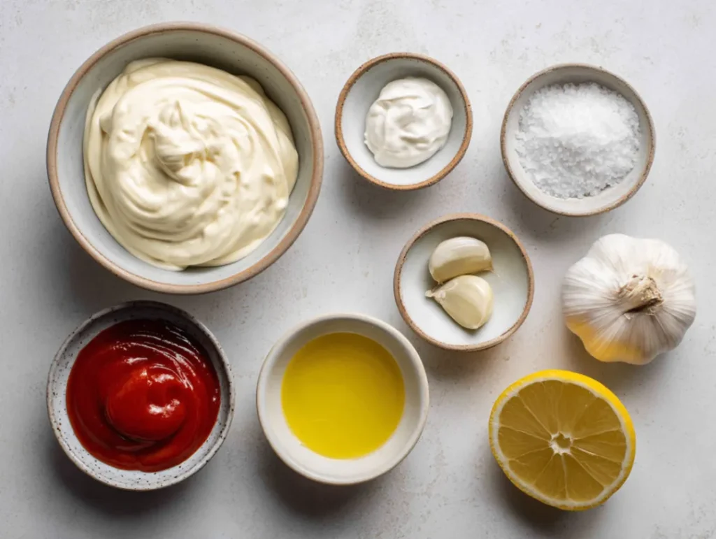 Zip Sauce: 5 Easy Ways to Transform Any Dinner 2 Ingredients for zip sauce laid out on kitchen counter