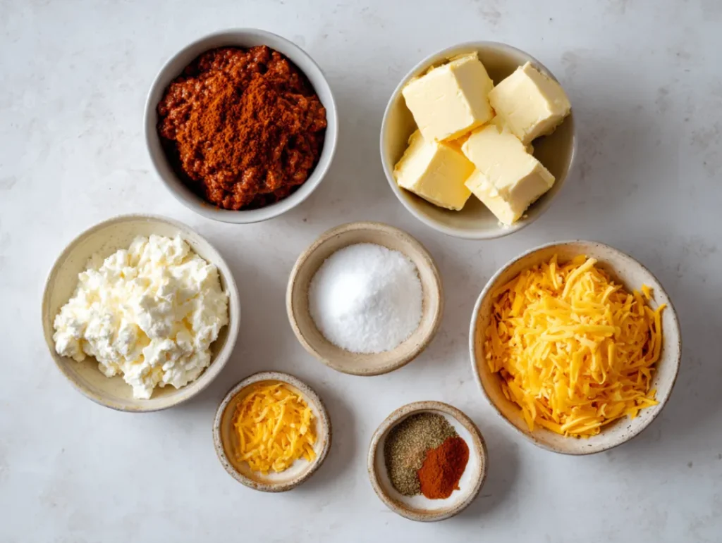 Quick and Tasty Chili Cheese Dip Anyone Can Make 2 Ingredients for chili cheese dip laid out on kitchen counter