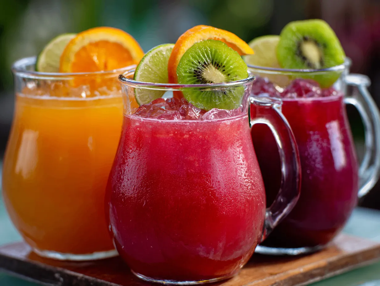 Bug juice camp drink recipe - homemade colorful drinks in pitchers