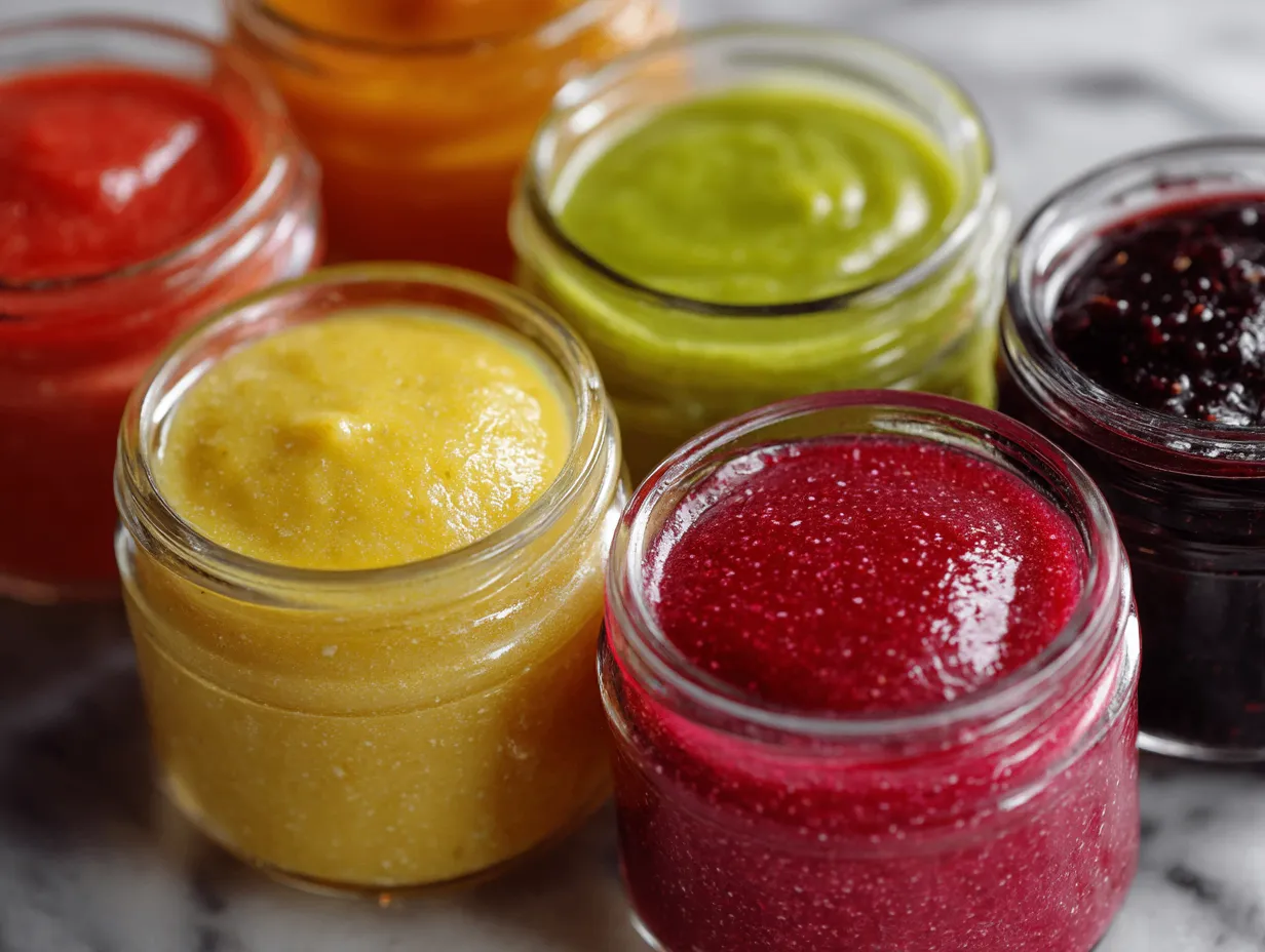 Easy sauce recipes for busy weeknights - colorful homemade sauces