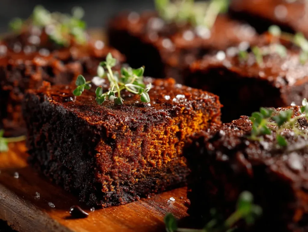 Pumpkin chocolate brownies - homemade recipe with fresh ingredients