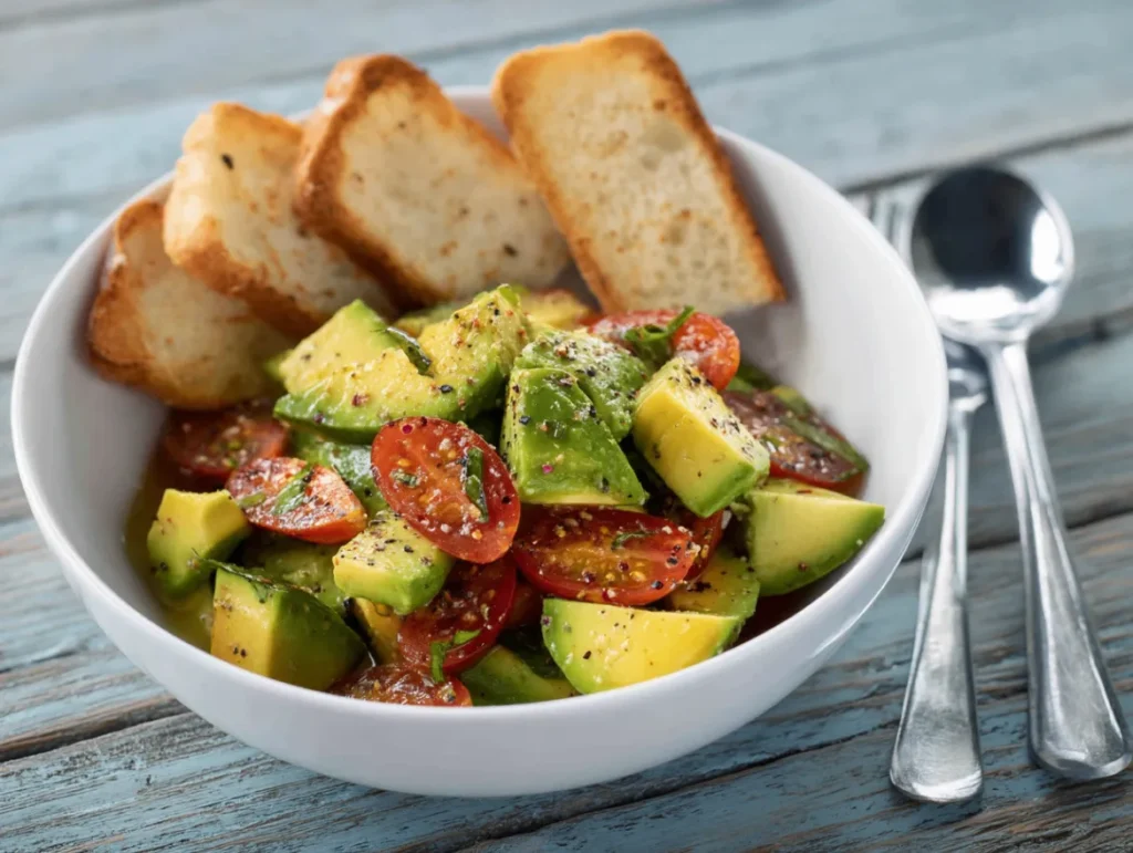 Avocado Salad: How to Make 7 Delicious Variations 3 Finished avocado salad served and ready to enjoy